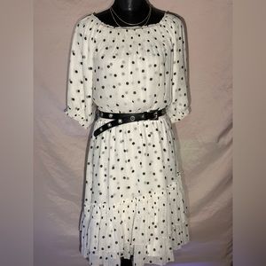 White House Black Market Polka dot Dress